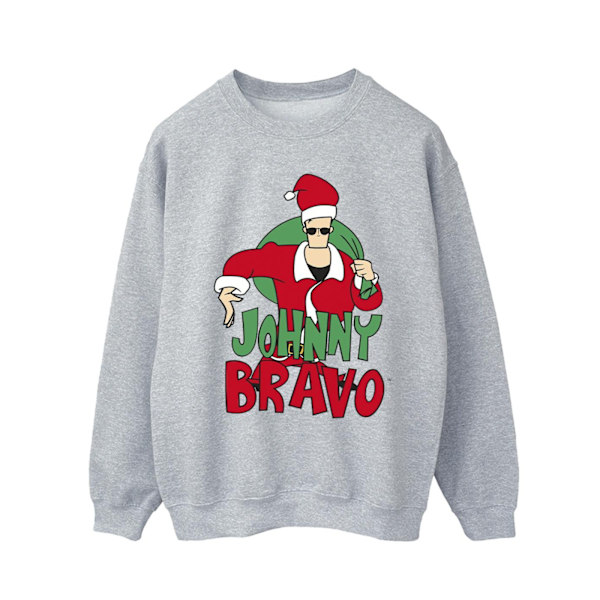 Johnny Bravo Herr Johnny Christmas Sweatshirt L Sports Grey Sports Grey L