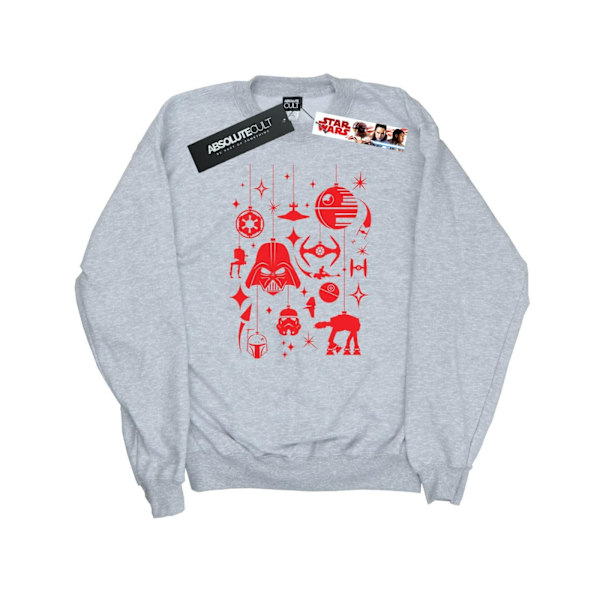 Star Wars Dam/Damer Jul Dekorationer Sweatshirt S Sport Grå Sports Grey S