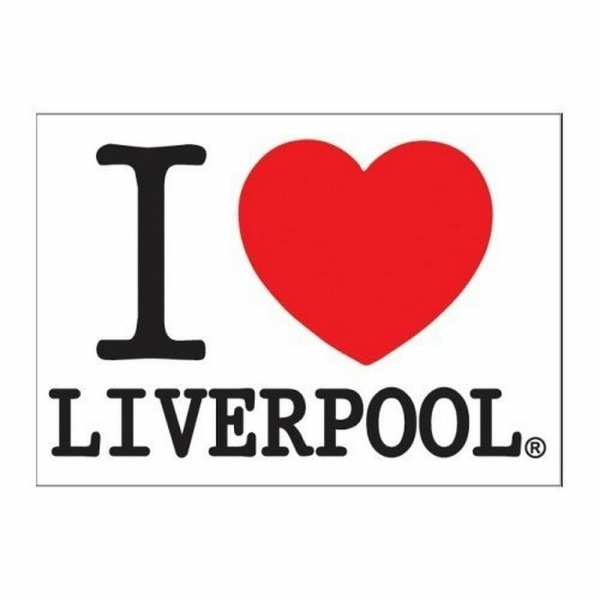 Magic Moments I Love Liverpool Vykort One Size Vit/Svart/Re White/Black/Red One Size