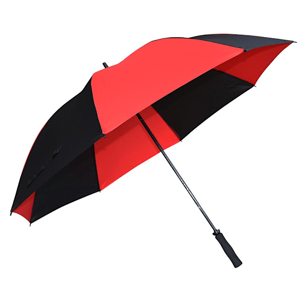 Masters Pongee Golfparaply En Storlek Svart/Röd Black/Red One Size