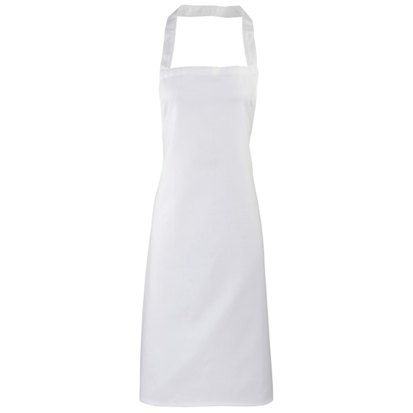 Premier Dam/Kvinnors Slim Förkläde (ingen ficka) / Arbetskläder (2-pack) White One Size