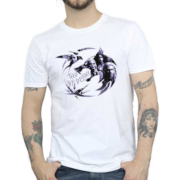 Netflix The Witcher Wolf Logo Infill T-shirt M Vit White M