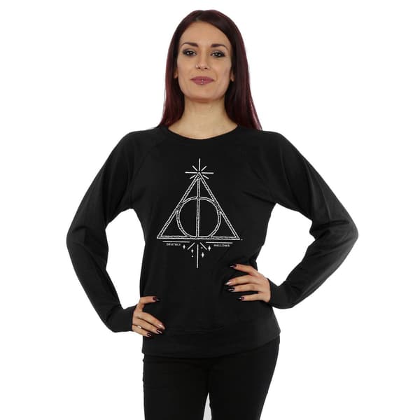 Harry Potter Dam/Dam Dödsrelikerna Bomullströja XX Black XXL