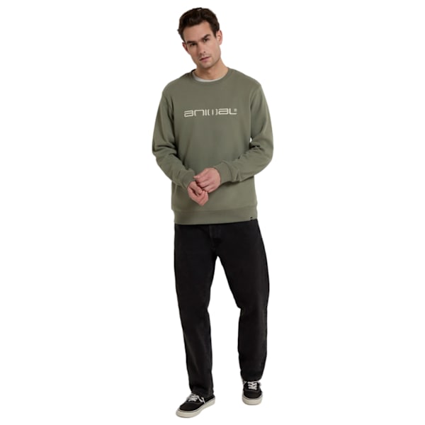 Animal Mens Driver Organic Sweatshirt M Green Green M