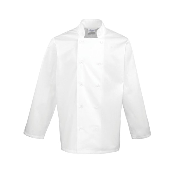 Premier Långärmad Kockjacka Herr 4XL Vit White 4XL
