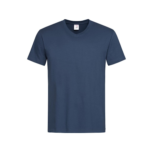 Stedman Herr Klassisk V-ringad T-shirt M Marinblå Navy M