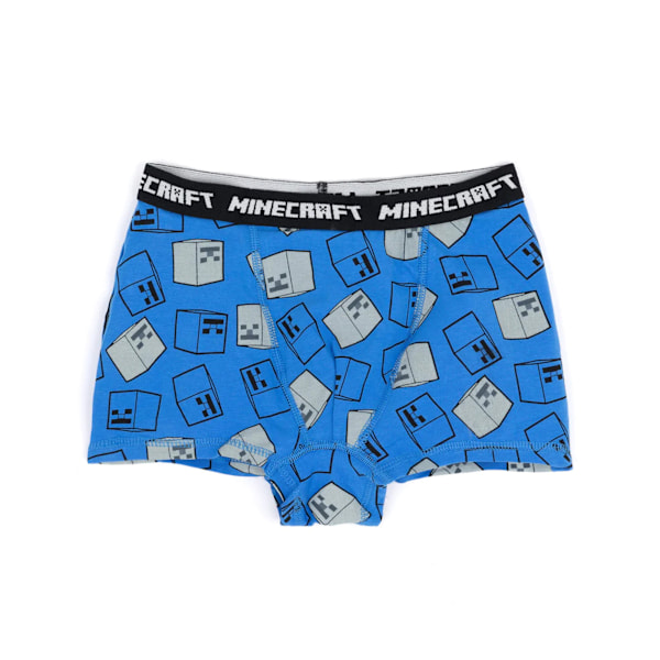 Minecraft Pojkar Boxer Shorts Set (3-pack) 7-8 År Grå/Blå Grey/Blue/Black 7-8 Years