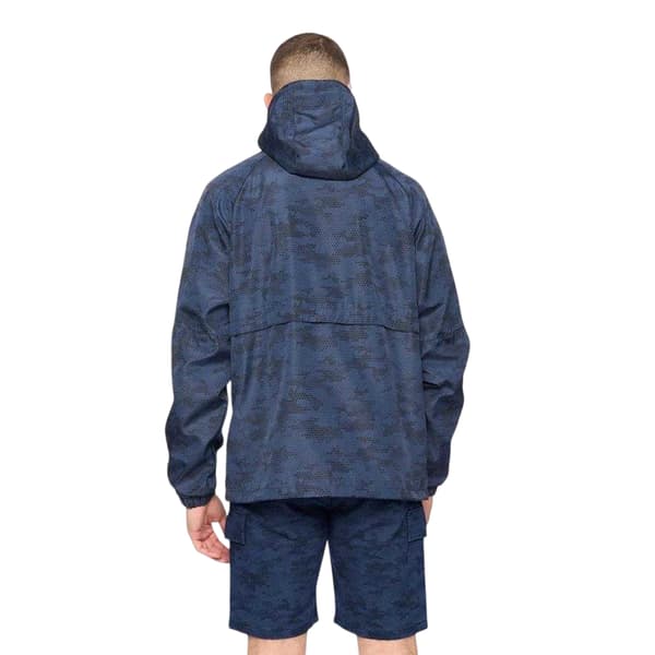 Crosshatch Herr Janscore Lättviktsjacka med heltryck och huva Blue S