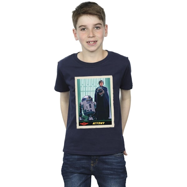 Star Wars Boys The Mandalorian MTFBWY T-shirt 9-11 år Marinblå B Navy Blue 9-11 Years