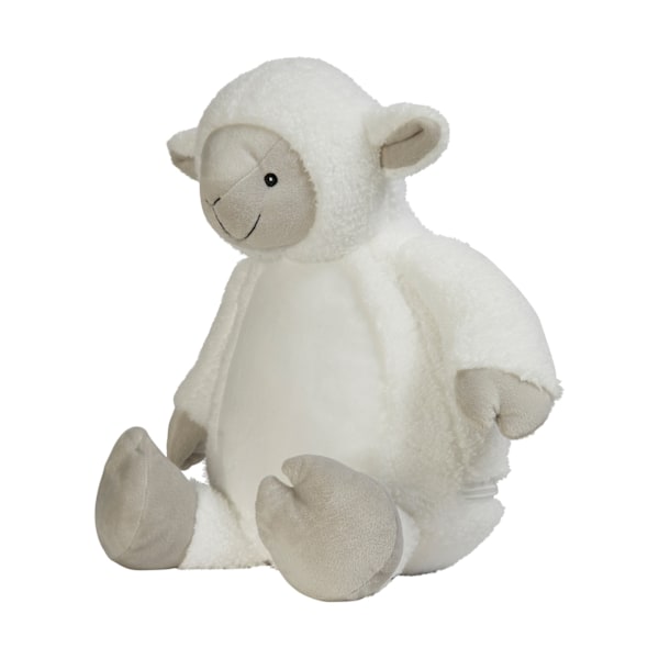 Mumbles Zippie Lamm Plyschleksak 42cm Kräm Cream 42cm