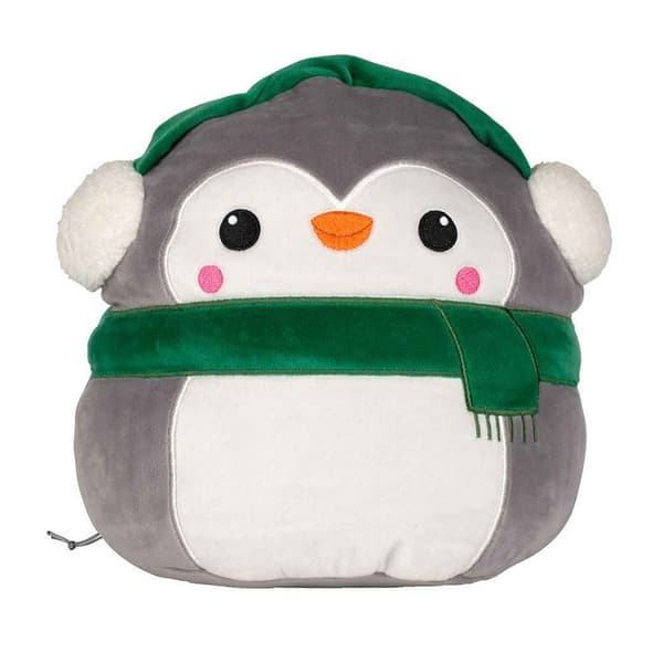 Mumbles Squidgys Pingvin Plyschleksak One Size Grå/Vit Grey/White One Size
