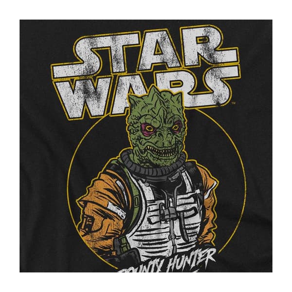 Star Wars Unisex Vuxen Bounty Hunter For Hire Bossk Långärmad Black L