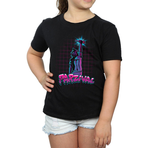 Ready Player One Flickor Parzival Key Bomull T-shirt 9-11 År B Black 9-11 Years