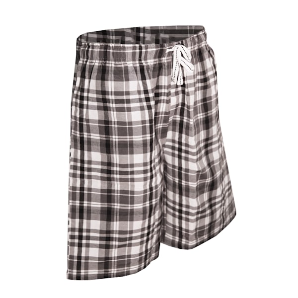 Cargo Bay Vävd Rutig Lounge Shorts för Män S Grå Rutig Grey Check S