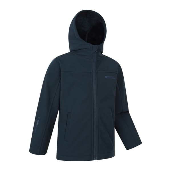 Mountain Warehouse Arctic Borg-fodrad Softshell för Barn Dark Blue 7-8 Years