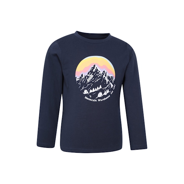 Mountain Warehouse Barn/Kids Mountain Snowy Långärmad T-shirt Navy 9-10 Years