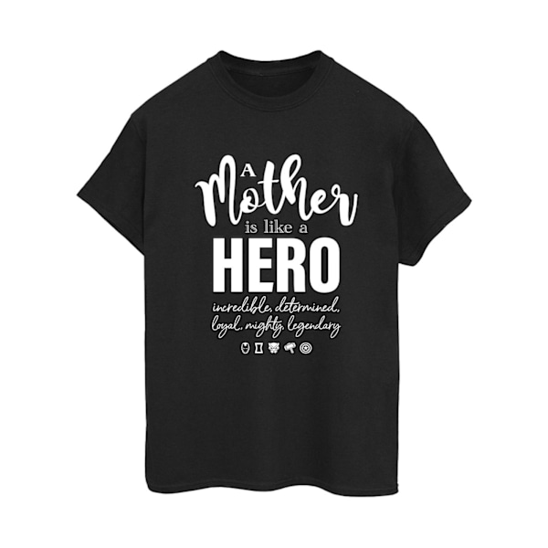 Marvel Womens/Ladies Avengers Mother Hero Bomull Boyfriend T-Sh Black M