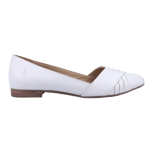 Hush Puppies Dam/Dam Marley Ballerina Läder Slip On Sko White 4 UK