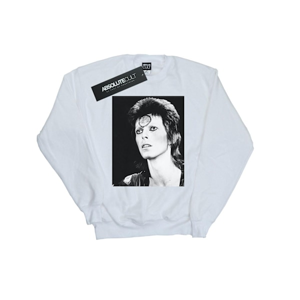 David Bowie Girls Ziggy Looking Sweatshirt 12-13 år Vit White 12-13 Years