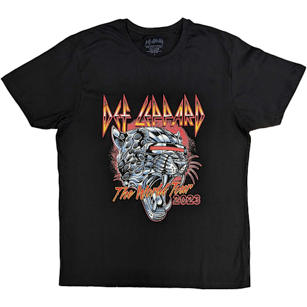 Def Leppard Unisex Adult Tour 2023 Bomull T-shirt L Svart Black L