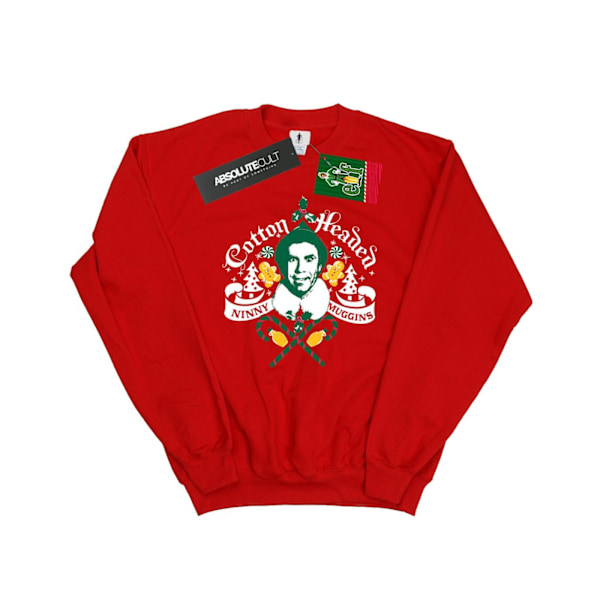 Elf Herr Headed Ninny Muggins Sweatshirt 3XL Röd Red 3XL