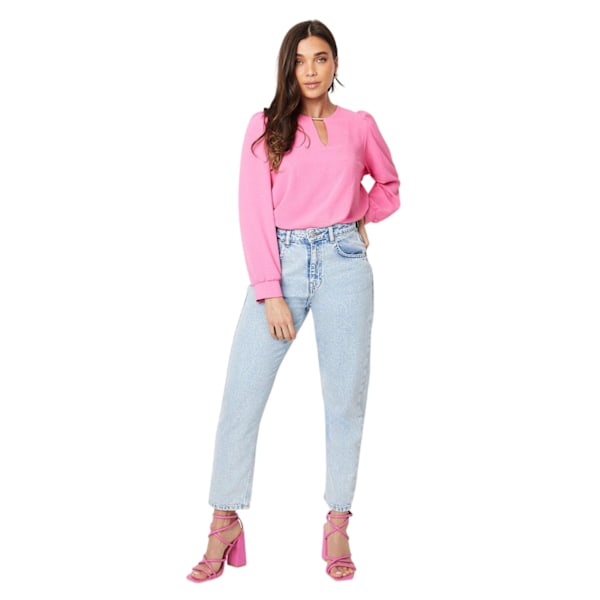 Dorothy Perkins Dam/Damer Overhead Petite Långärmad Blus Pink 14 UK