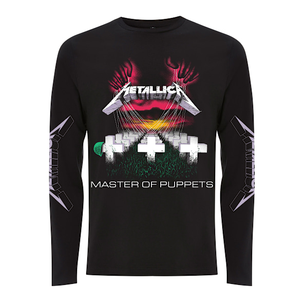 Metallica Unisex Adult Master Of Puppets Long-Sleeved T-Shirt L Black L