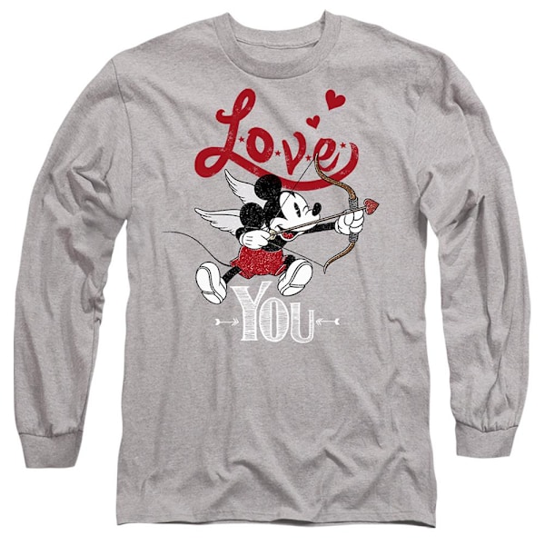 Disney Unisex Vuxen Love You Musse Pigg Cupid Alla Hjärtans Dag Sport Heather L