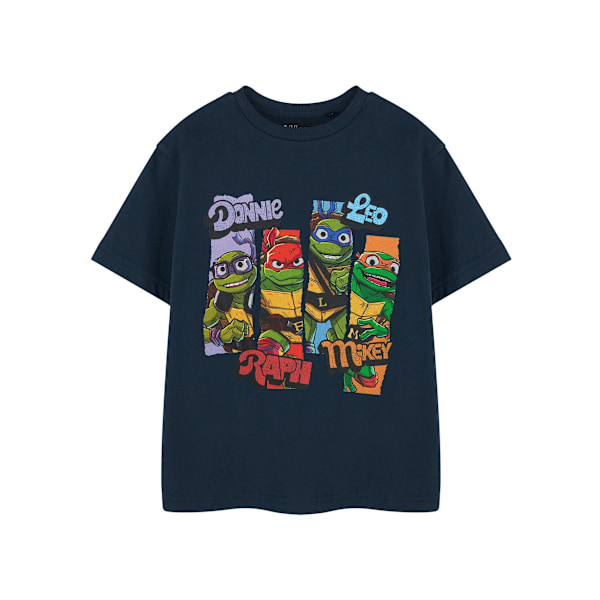 Teenage Mutant Ninja Turtles Pojkar Karaktär Skivor Kortärmad Navy 11-12 Years