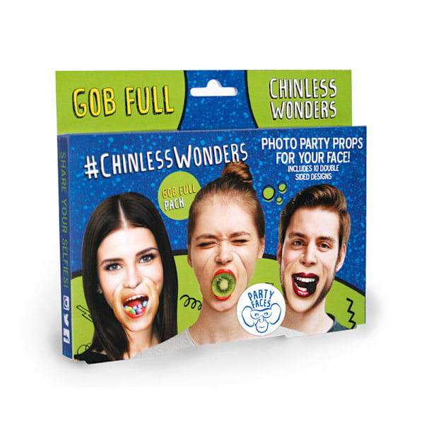 Mask-arade Chinless Wonders Gob Full Photobooth Props (Paket med 20) Multicoloured One Size