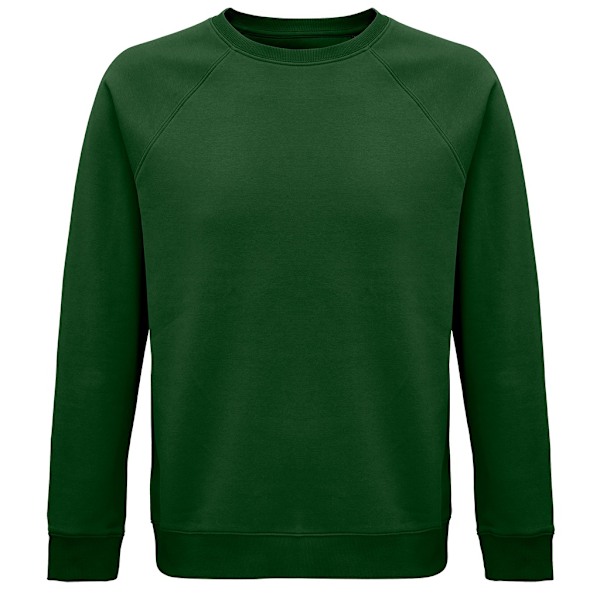 SOLS Unisex Adult Space Organic Raglan Sweatshirt XL Bottle Green Bottle Green XL