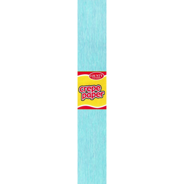 County Crepe Papers (12-pack) 1,5m x 50cm Turkos Turquoise 1.5m x 50cm