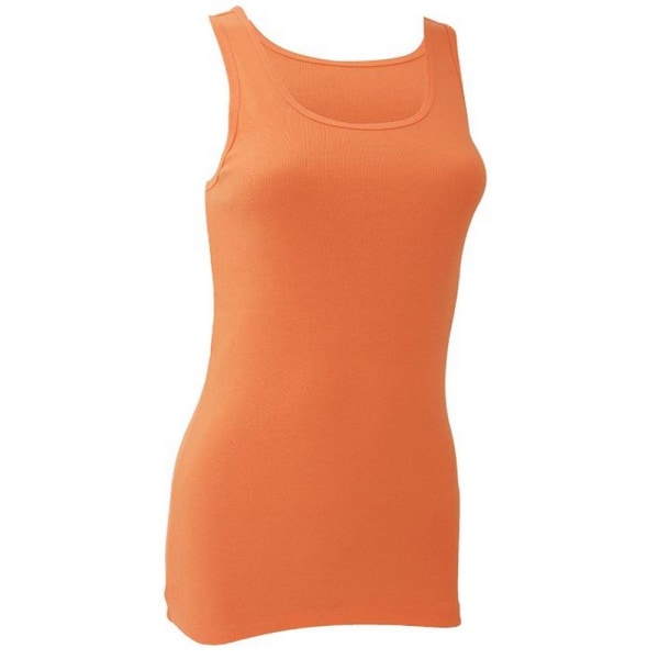 Bella + Canvas Dam/Dam Rib Tank Vest XL Orange Orange XL