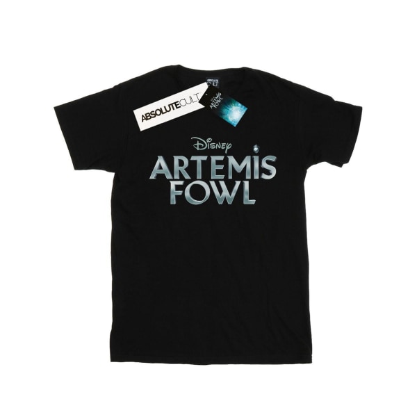 Disney Girls Artemis Fowl Movie Logo T-shirt bomull 12-13 år Black 12-13 Years
