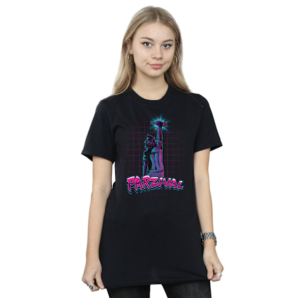 Ready Player One Dam/Damer Parzival Key Bomull Boyfriend T- Black 3XL