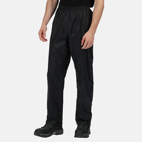 Regatta Pro Herr Packaway Vattentäta Andningsbara Overaller S Black S
