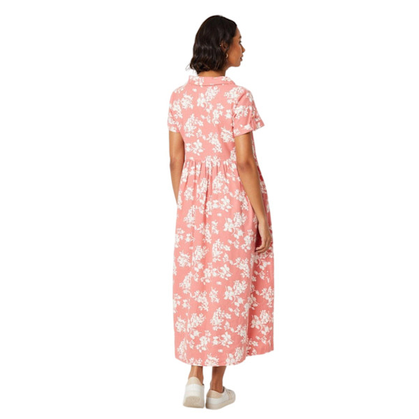 Dorothy Perkins Dam/Dam Floral Midi Skjorteklänning 8 UK Rosa Pink 8 UK
