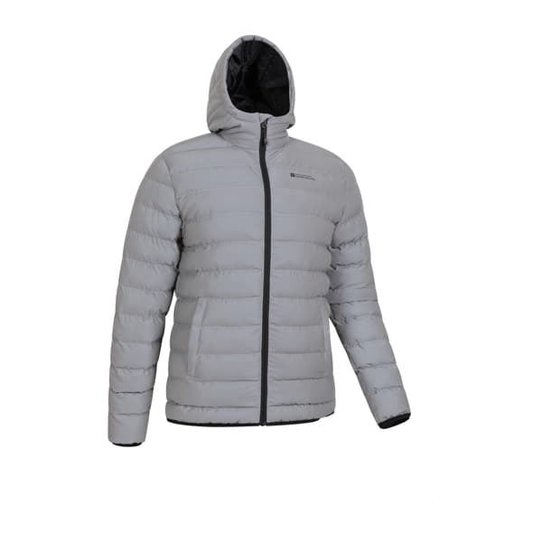 Mountain Warehouse Mens Reflective Padded Jacket M Silver Silver M