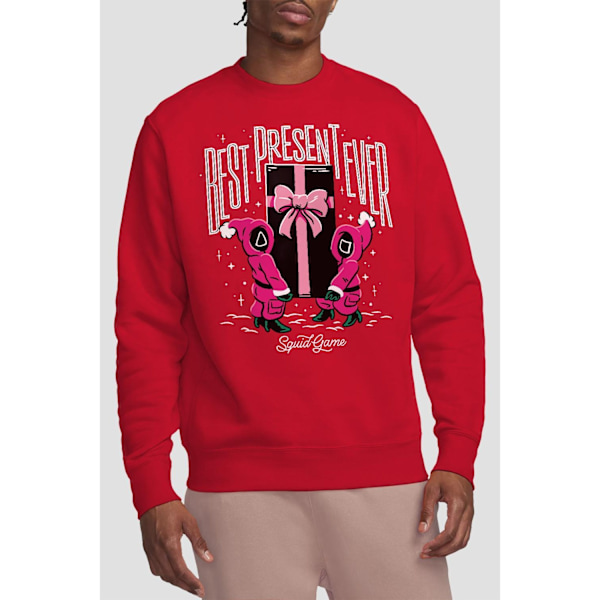 Squid Game Unisex Vuxen Bästa Presenten Någonsin Sweatshirt L Röd Red L