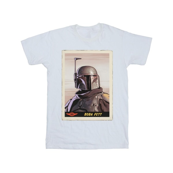 Star Wars Boys The Mandalorian Boba Fett T-shirt 9-11 år Vit White 9-11 Years