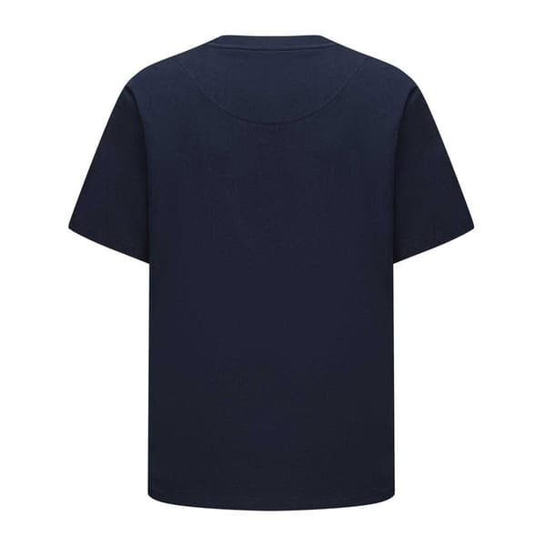 Pretty Green Herr Logotyp Bomulls T-shirt S Marinblå Navy S