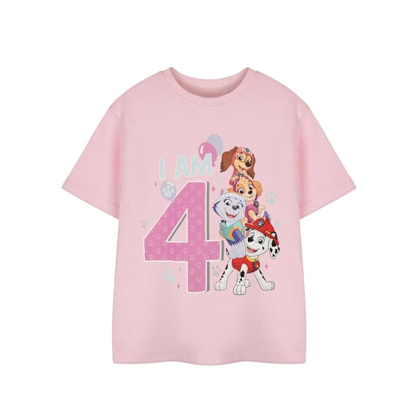 Paw Patrol Födelsedags T-shirt med Korta Ärmar för Flickor 3-4 År Rosa Pink 3-4 Years
