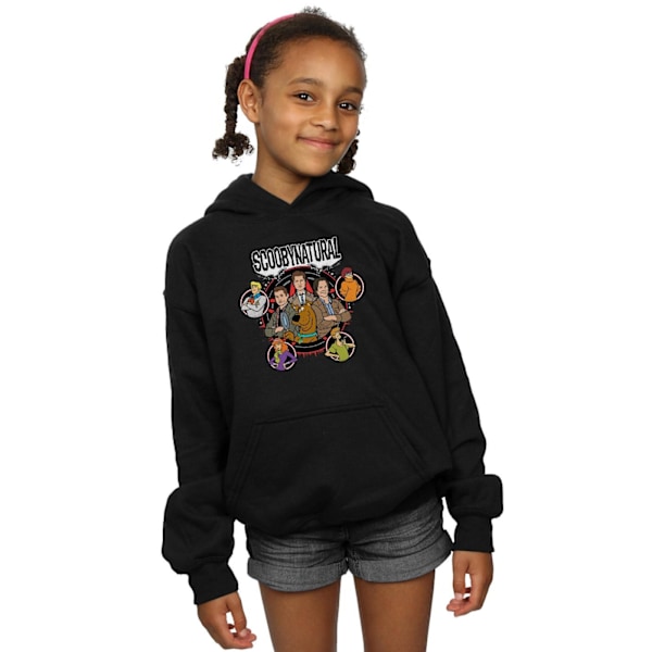 Scoobynatural Flickor Karaktärer Stjärna Hoodie 5-6 År Svart Black 5-6 Years