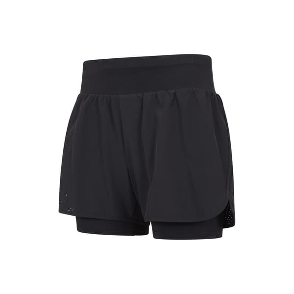 Mountain Warehouse Dam/Dam Dubbla Lager Löparshorts Black 4 UK
