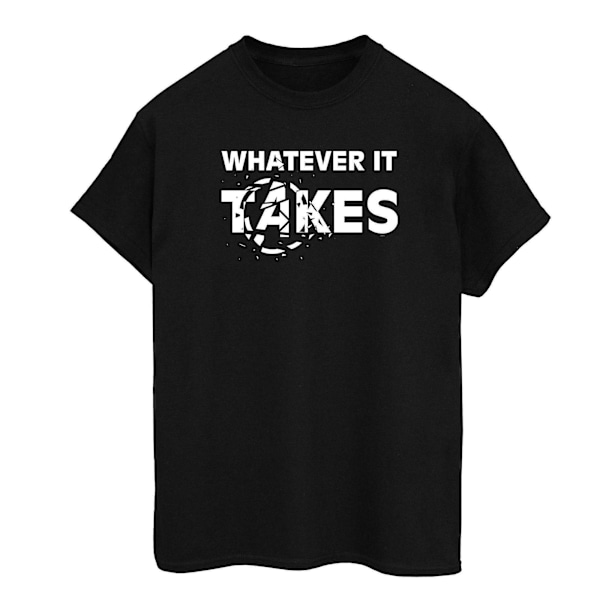 Avengers Endgame Herr T-shirt i Bomull \"Whatever It Takes\" Stor Svart Black M