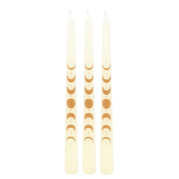 Something Different Moon Phases Taper Candle (3-pack) One Size Off White One Size