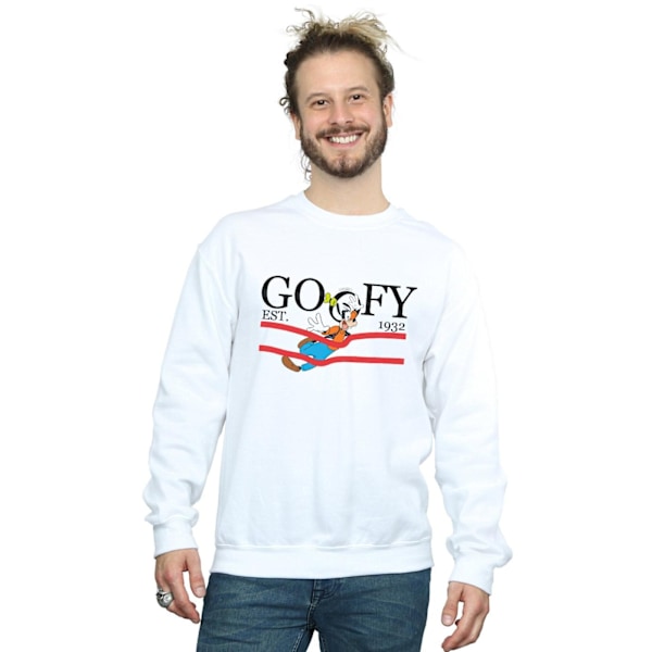 Disney Mens Goofy By Nature Sweatshirt XXL Vit White XXL