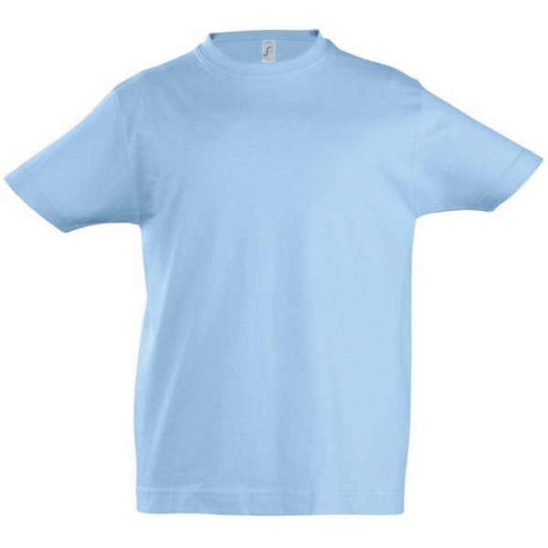 SOLS Kids Unisex Imperial Heavy Cotton kortärmad T-shirt 12y Sky Blue 12yrs