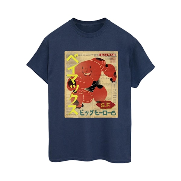 Disney Dam/Damer Big Hero 6 Baymax Baymax Tidningsbomull Navy Blue M