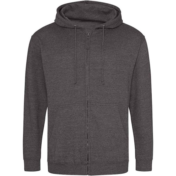 Awdis Herr Full Zip Hoodie S Charcoal Charcoal S